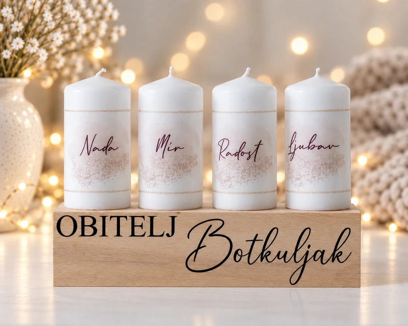 Set s drvenim svijećnjakom, model SV014