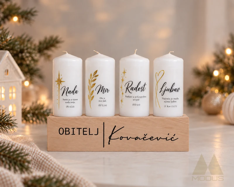 Set s drvenim svijećnjakom, model SV017