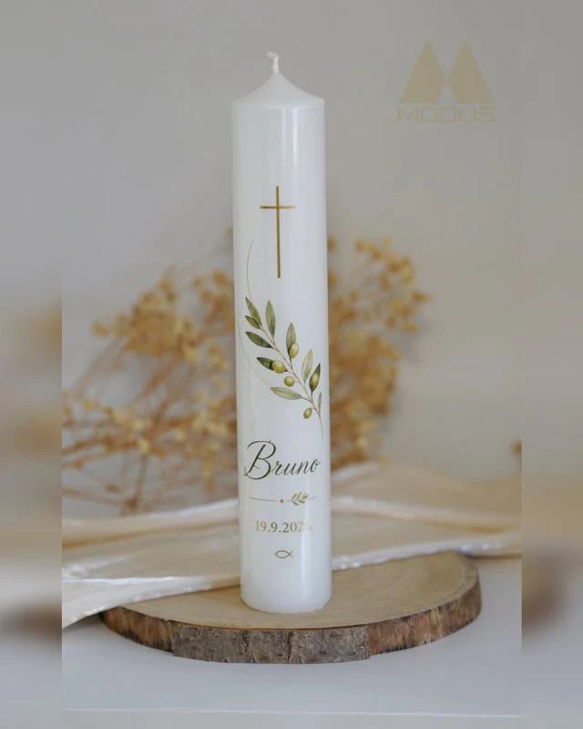 Personalizirana svijeća za krštenje, model SK022